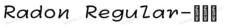 Radon Regular字体转换 Radon Regular字体转换